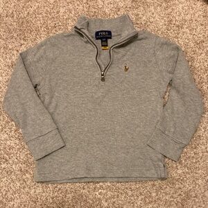 Polo by Ralph Lauren Kids Heather Gray Quarter-Zip Sweatshirt